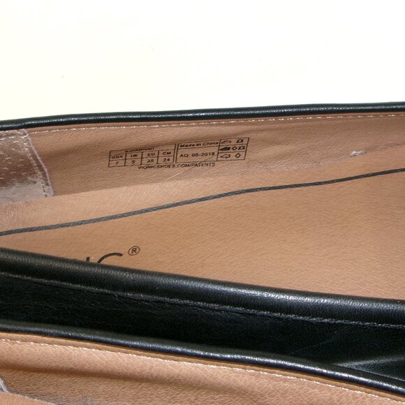 Vionic Savannah Black Crocodile Embossed Leather Flats US Women's Size 7 - Picture 5 of 6